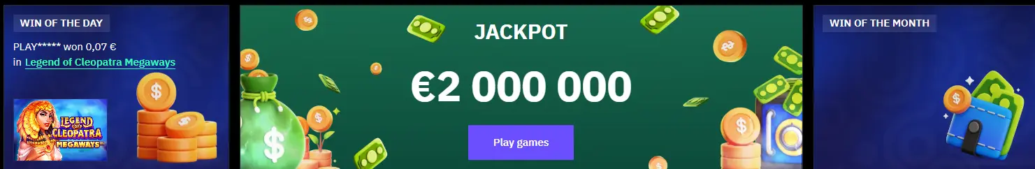 BeonBet jackpot games